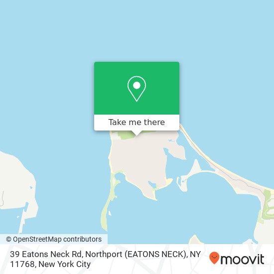 Mapa de 39 Eatons Neck Rd, Northport (EATONS NECK), NY 11768