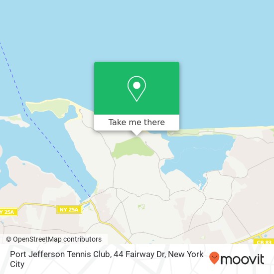 Port Jefferson Tennis Club, 44 Fairway Dr map
