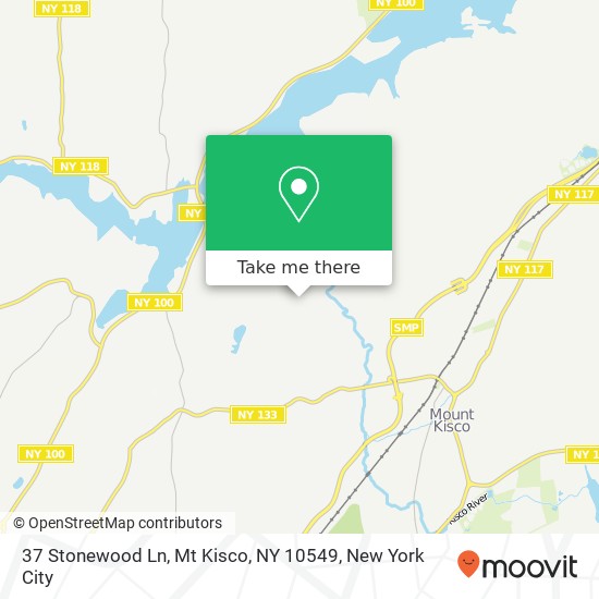Mapa de 37 Stonewood Ln, Mt Kisco, NY 10549