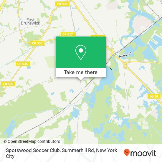 Spotswood Soccer Club, Summerhill Rd map