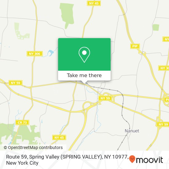 Route 59, Spring Valley (SPRING VALLEY), NY 10977 map