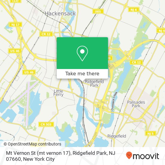 Mt Vernon St (mt vernon 17), Ridgefield Park, NJ 07660 map