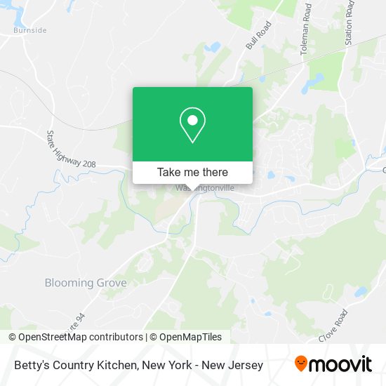 Mapa de Betty's Country Kitchen