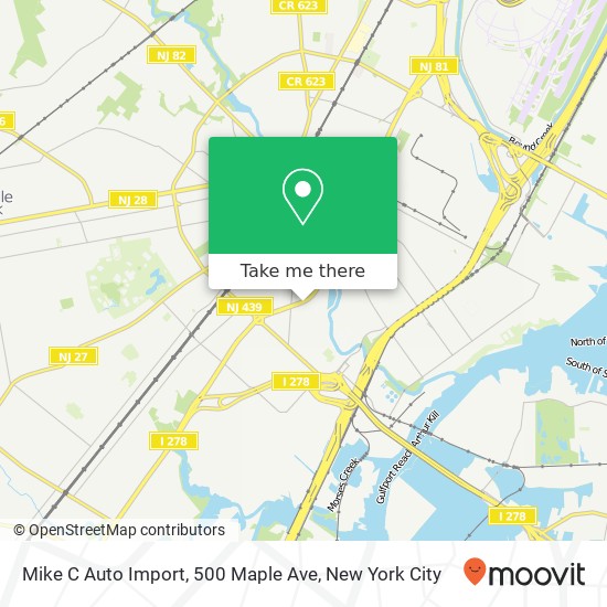 Mapa de Mike C Auto Import, 500 Maple Ave