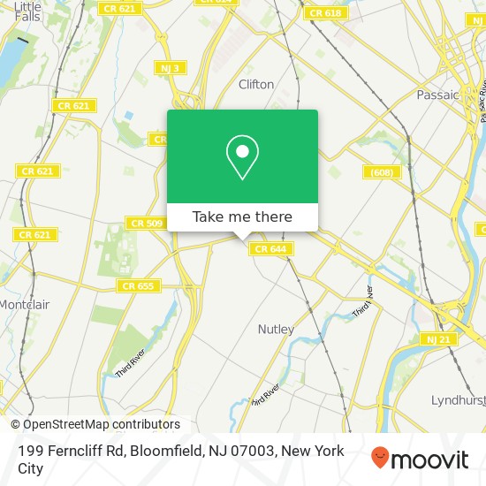 199 Ferncliff Rd, Bloomfield, NJ 07003 map