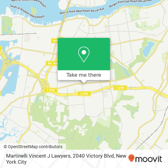 Martinelli Vincent J Lawyers, 2040 Victory Blvd map