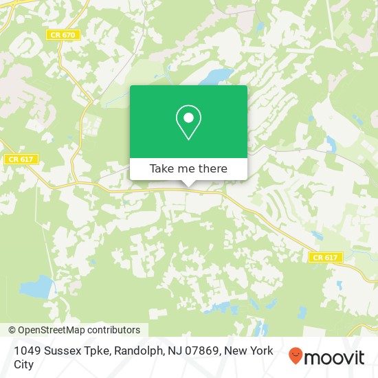 Mapa de 1049 Sussex Tpke, Randolph, NJ 07869