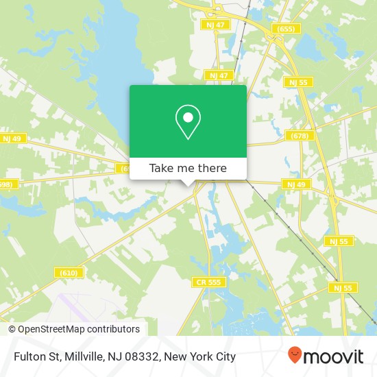 Mapa de Fulton St, Millville, NJ 08332