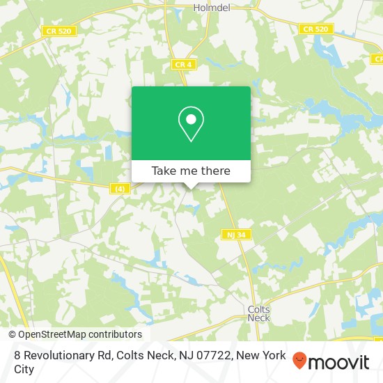 8 Revolutionary Rd, Colts Neck, NJ 07722 map
