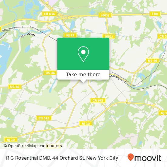 Mapa de R G Rosenthal DMD, 44 Orchard St