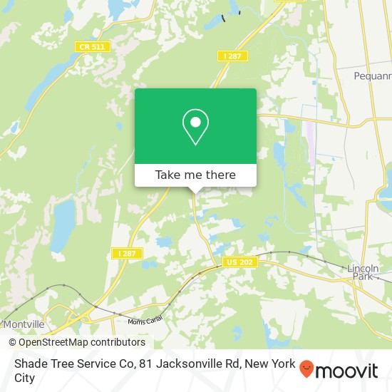 Mapa de Shade Tree Service Co, 81 Jacksonville Rd