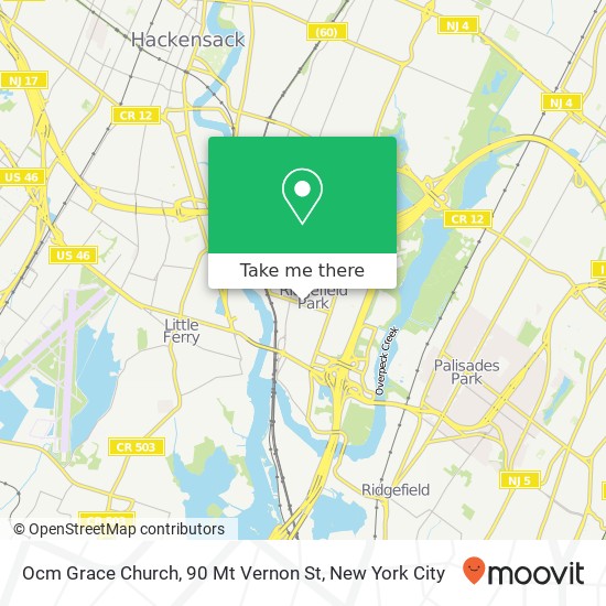 Ocm Grace Church, 90 Mt Vernon St map