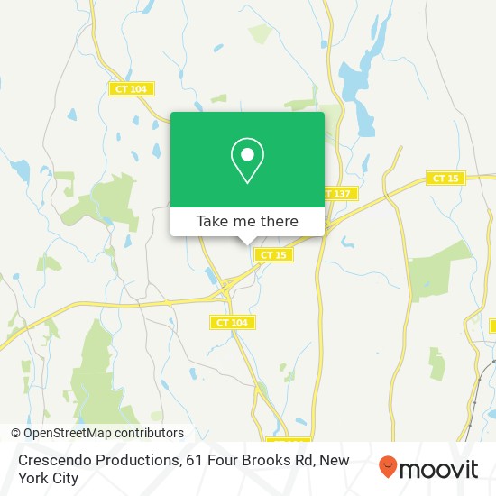 Crescendo Productions, 61 Four Brooks Rd map