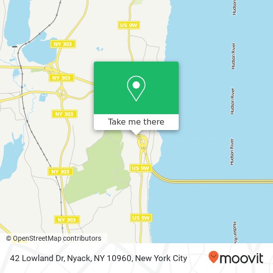 Mapa de 42 Lowland Dr, Nyack, NY 10960