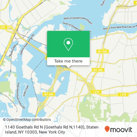 1140 Goethals Rd N (Goethals Rd N,1140), Staten Island, NY 10303 map
