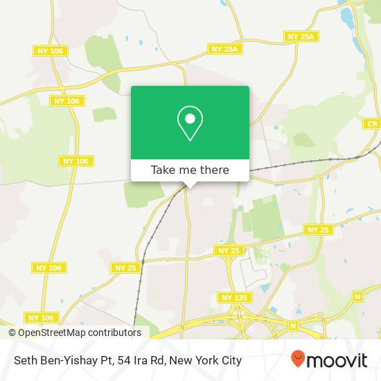 Mapa de Seth Ben-Yishay Pt, 54 Ira Rd