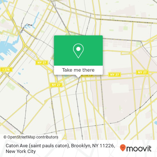 Mapa de Caton Ave (saint pauls caton), Brooklyn, NY 11226