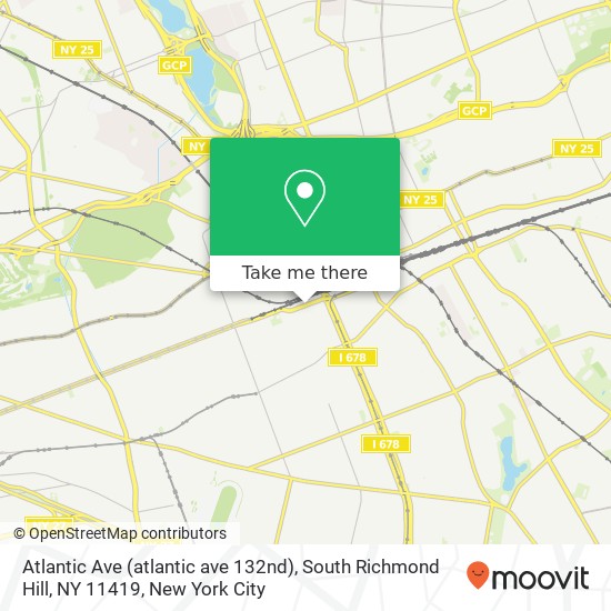 Atlantic Ave (atlantic ave 132nd), South Richmond Hill, NY 11419 map