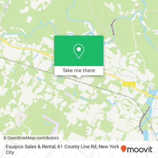 Mapa de Equipco Sales & Rental, 61 County Line Rd