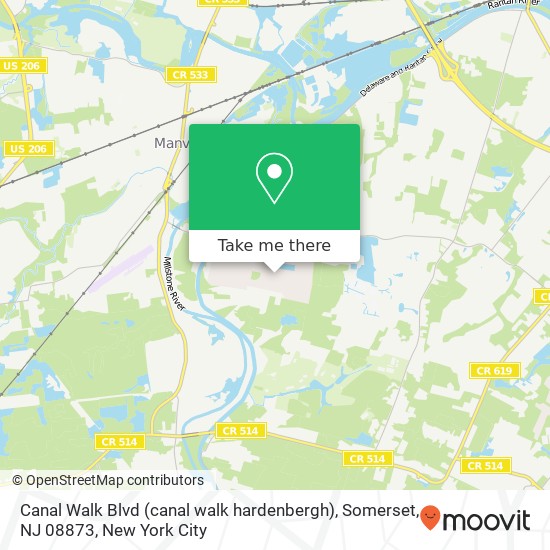 Canal Walk Blvd (canal walk hardenbergh), Somerset, NJ 08873 map