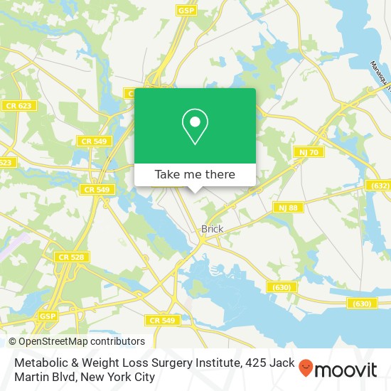 Metabolic & Weight Loss Surgery Institute, 425 Jack Martin Blvd map
