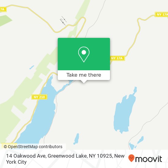 14 Oakwood Ave, Greenwood Lake, NY 10925 map