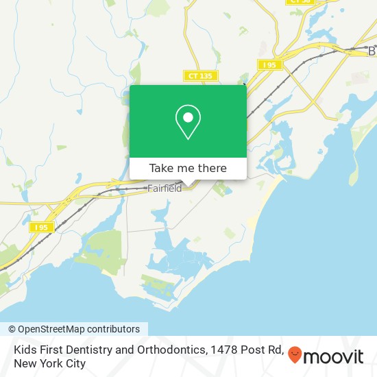 Kids First Dentistry and Orthodontics, 1478 Post Rd map