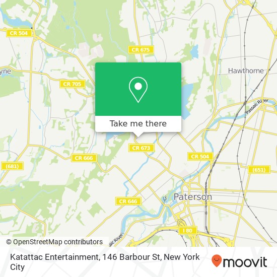 Mapa de Katattac Entertainment, 146 Barbour St