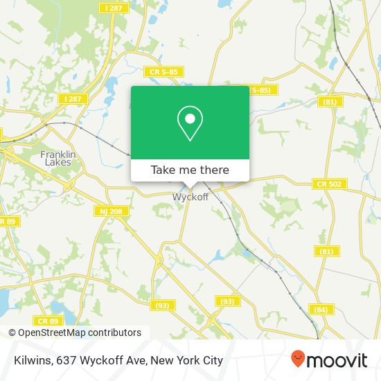 Kilwins, 637 Wyckoff Ave map