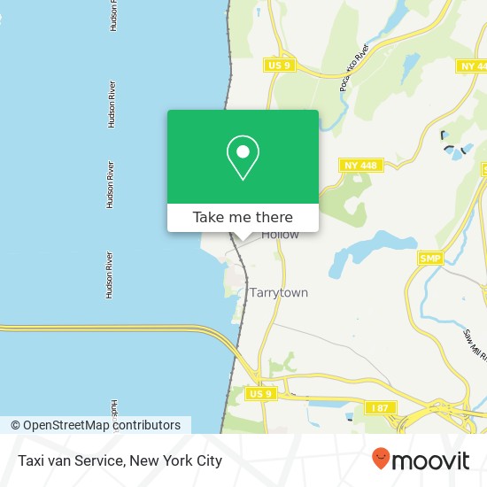 Mapa de Taxi van Service