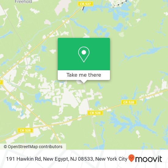 191 Hawkin Rd, New Egypt, NJ 08533 map