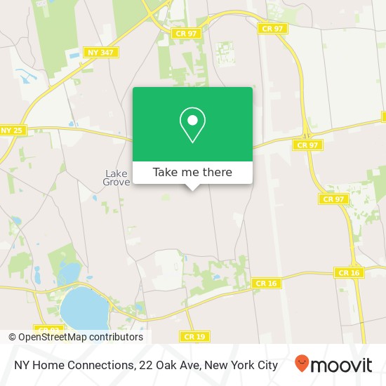 Mapa de NY Home Connections, 22 Oak Ave