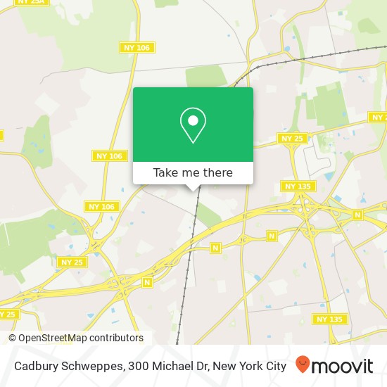 Mapa de Cadbury Schweppes, 300 Michael Dr