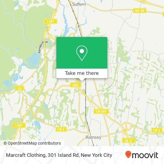 Mapa de Marcraft Clothing, 301 Island Rd