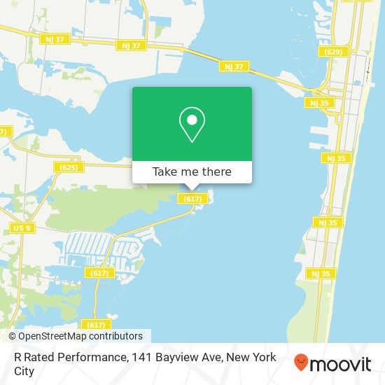 R Rated Performance, 141 Bayview Ave map