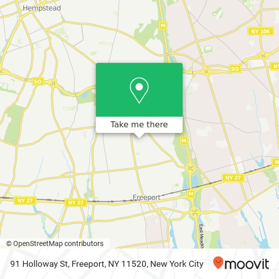 91 Holloway St, Freeport, NY 11520 map