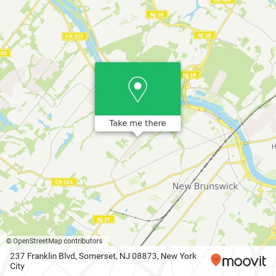 237 Franklin Blvd, Somerset, NJ 08873 map