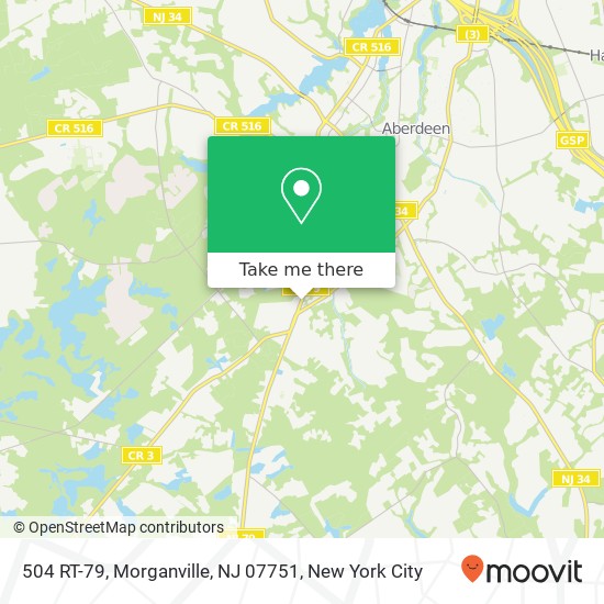 Mapa de 504 RT-79, Morganville, NJ 07751