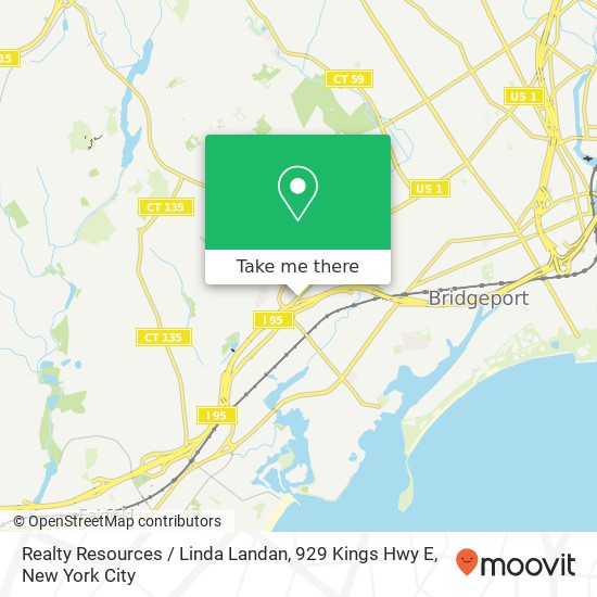 Mapa de Realty Resources / Linda Landan, 929 Kings Hwy E