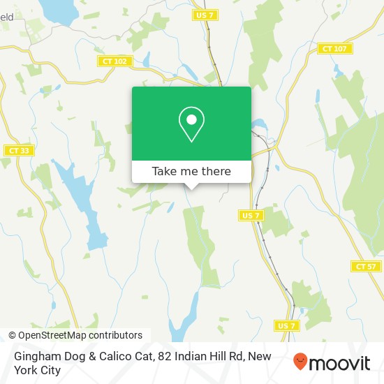 Gingham Dog & Calico Cat, 82 Indian Hill Rd map