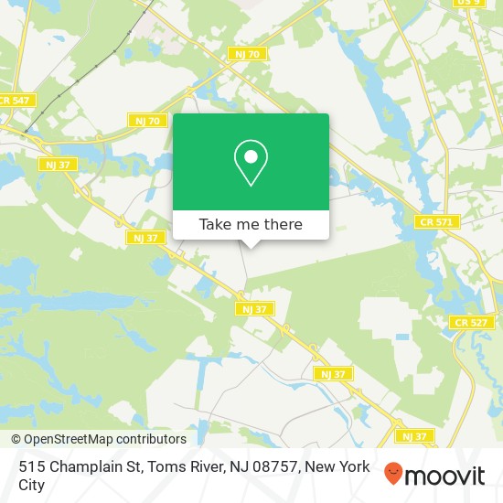 515 Champlain St, Toms River, NJ 08757 map