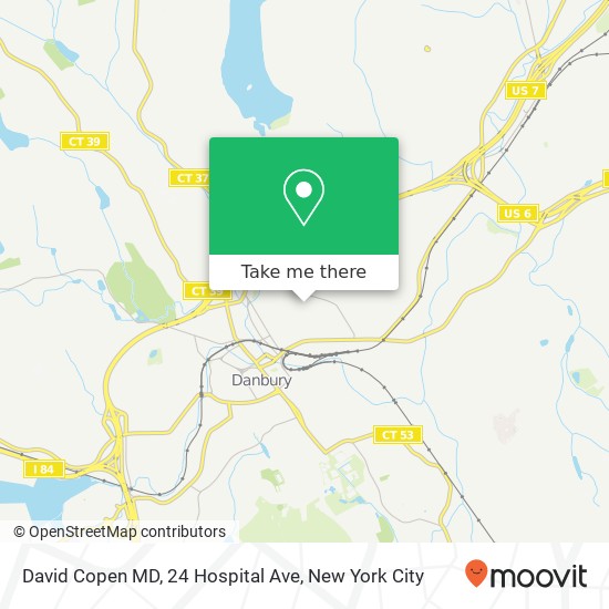 Mapa de David Copen MD, 24 Hospital Ave