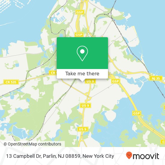 13 Campbell Dr, Parlin, NJ 08859 map