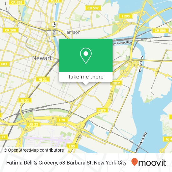 Mapa de Fatima Deli & Grocery, 58 Barbara St