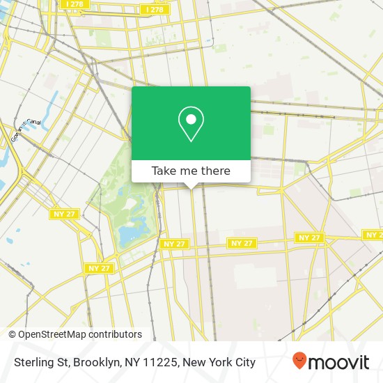 Sterling St, Brooklyn, NY 11225 map