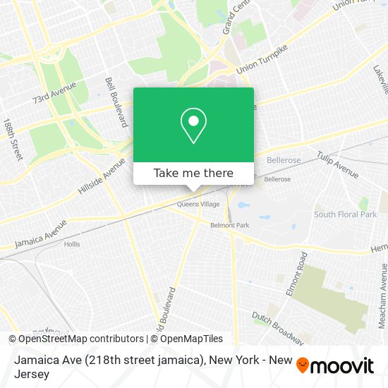 Mapa de Jamaica Ave (218th street jamaica)