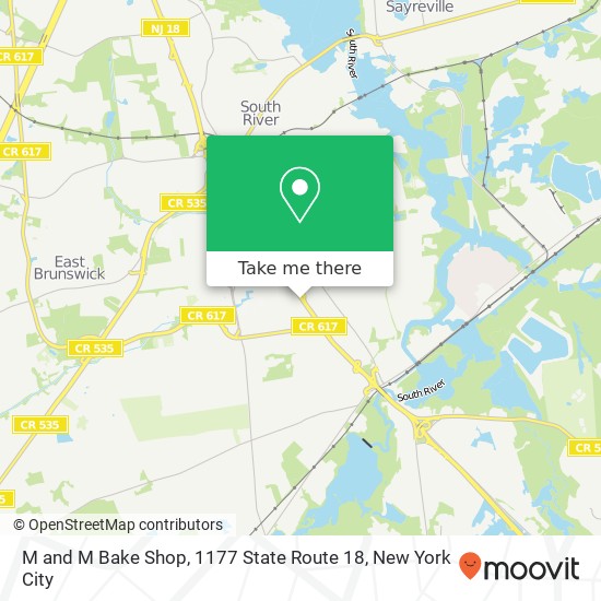 M and M Bake Shop, 1177 State Route 18 map