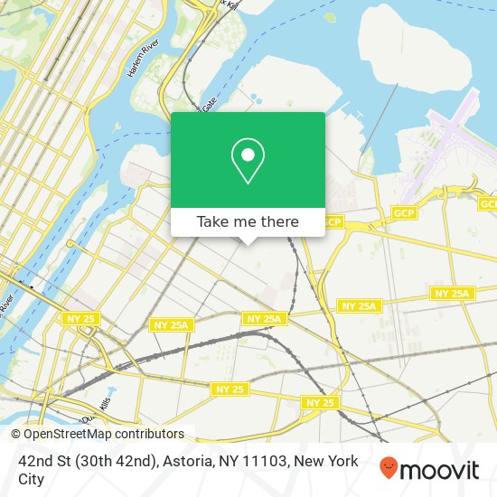 Mapa de 42nd St (30th 42nd), Astoria, NY 11103