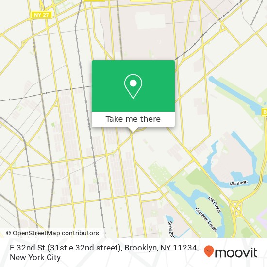 E 32nd St (31st e 32nd street), Brooklyn, NY 11234 map