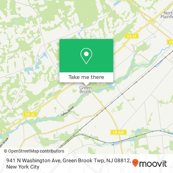 941 N Washington Ave, Green Brook Twp, NJ 08812 map